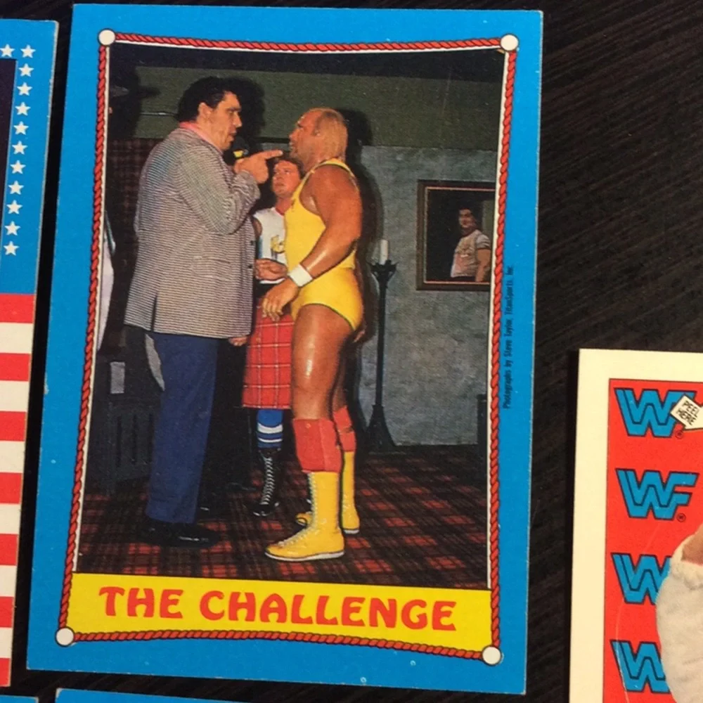 1987 WWF Wrestling Topps (10) cards Andre the Giant Hulk Hogan The Challenge - Picture 6 of 12